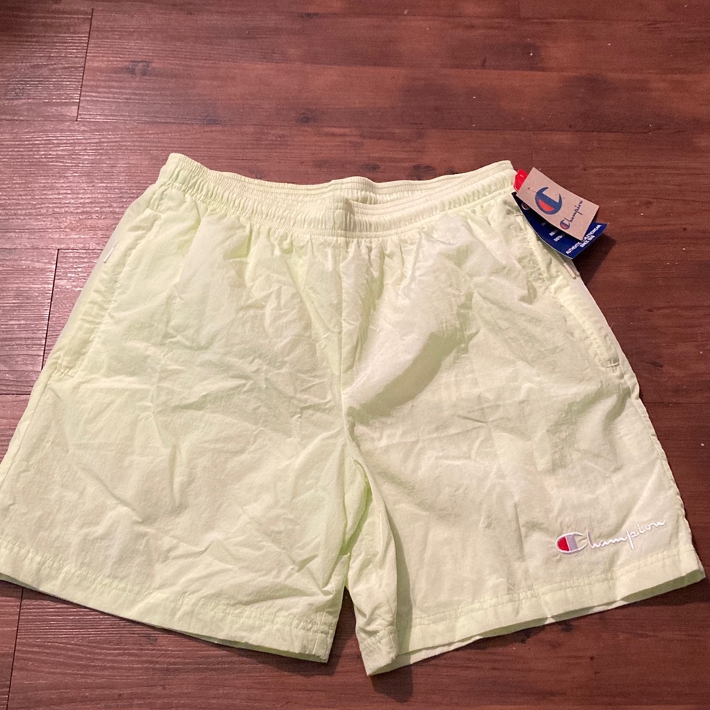 Champion Men's Soft Green Athletic Shorts